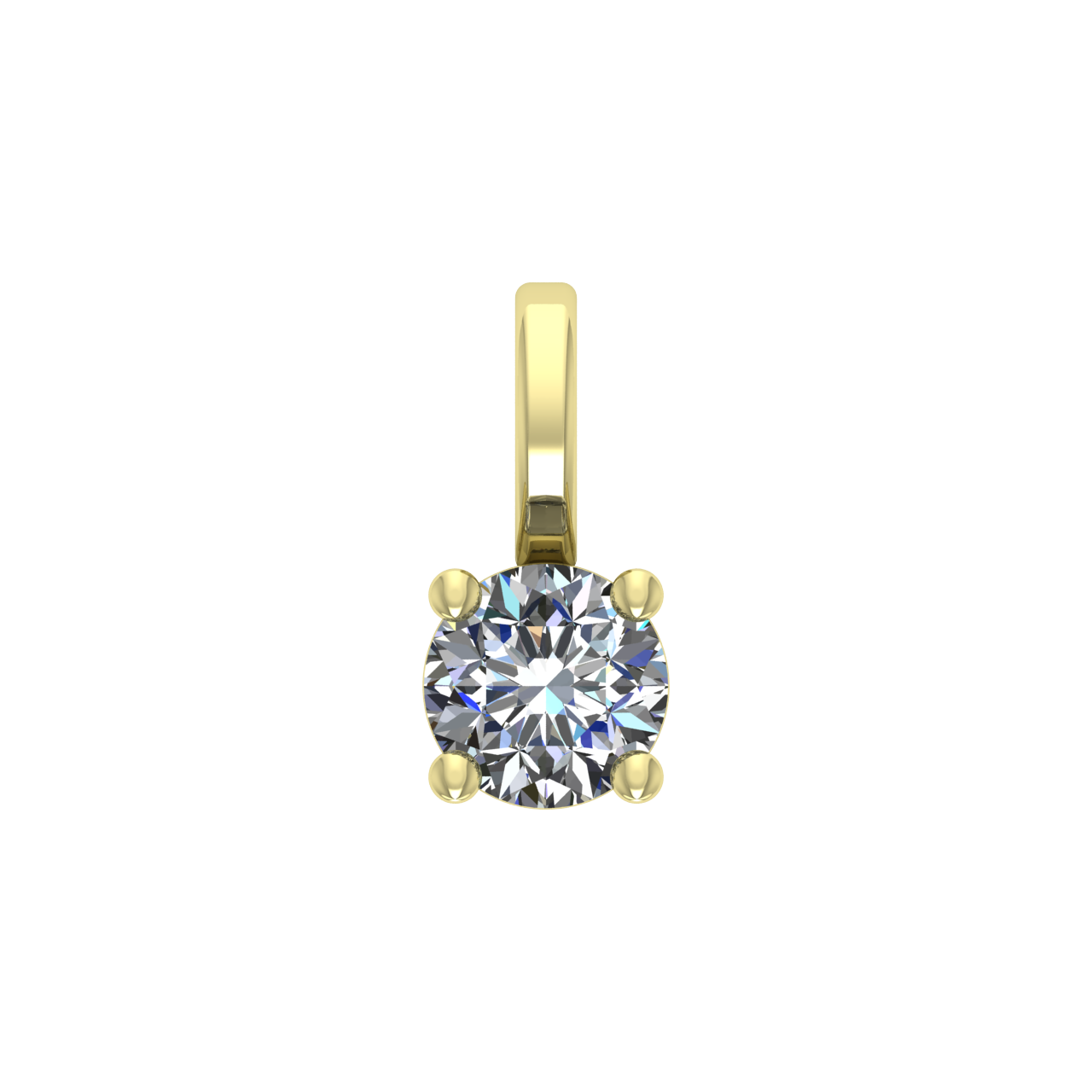 SOLITAIRE DIAMONDS 3.40mm ROUND PENDANT